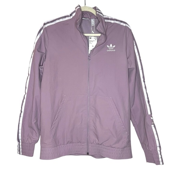 Adidas 3-Stripe Track Jacket Lavender NWT - Picture 2 of 12